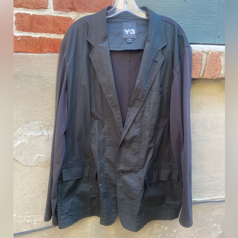 Y-3 Black Lightweight Shirt Jacket